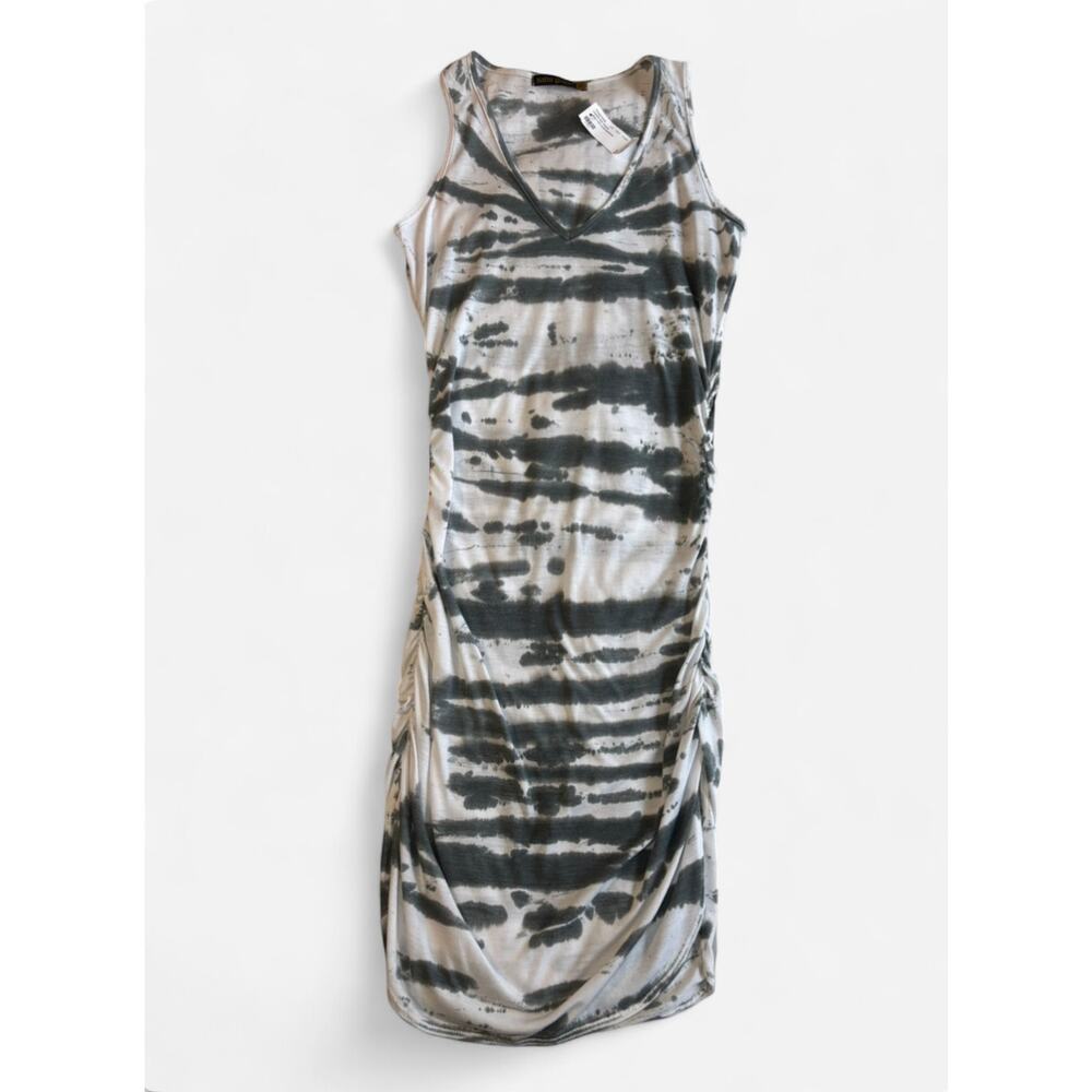 Saint Grace Women's M Mini Dress Tie-Dye Gray White
